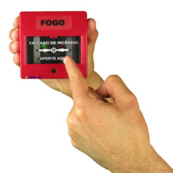 Botoeira e Acionador Manual Convencional (Convencional Call Point) código AFAM2. Ideal para Central de Alarme de Incêndio. Imagem 06