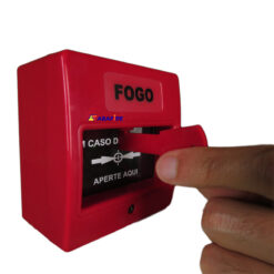 Botoeira e Acionador Manual Convencional (Convencional Call Point) código AFAM2. Ideal para Central de Alarme de Incêndio. Imagem 08