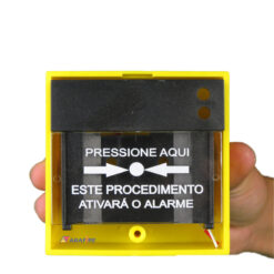 Acionador Manual e Botoeira de Comando Para Controle de Acesso e Emergência na Cor Amarela com Relé NA/NF código AFAM3AM - Imagem 07