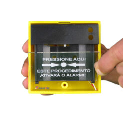 Acionador Manual e Botoeira de Comando Para Controle de Acesso e Emergência na Cor Amarela com Relé NA/NF código AFAM3AM - Imagem 08