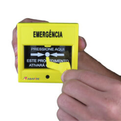 Acionador Manual e Botoeira de Comando Para Controle de Acesso e Emergência na Cor Amarela com Relé NA/NF código AFAM3AM - Imagem 13