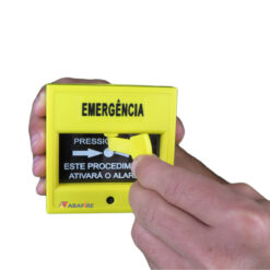 Acionador Manual e Botoeira de Comando Para Controle de Acesso e Emergência na Cor Amarela com Relé NA/NF código AFAM3AM - Imagem 14