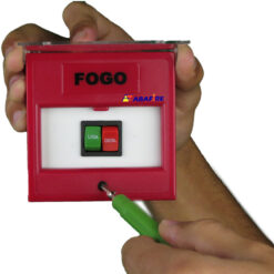 Acionador Manual e Botoeira de Comando Para Acionamento de Bomba de Incêndio Com Dois Botões Tipo Pulso Liga e Desliga código AFBLD2 - Imagem 05
