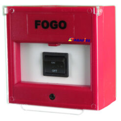 Acionador Manual e Botoeira de Comando Para Acionamento de Bomba de Incêndio Com Um Botão de Retenção Liga/Desliga código AFBLD1 - Imagem 02