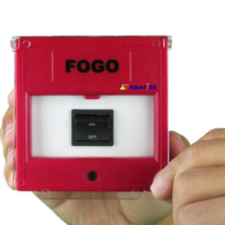 Acionador Manual e Botoeira de Comando Para Acionamento de Bomba de Incêndio Com Um Botão de Retenção Liga/Desliga código AFBLD1 - Imagem 03