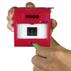 Acionador Manual e Botoeira de Comando Para Acionamento de Bomba de Incêndio Com Um Botão de Retenção Liga/Desliga código AFBLD1 - Imagem 05