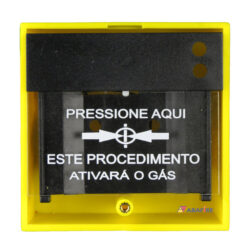 Acionador Manual e Botoeira de Comando Para Emergência e Acionamento de Gás, na cor Amarela com relé NA/NF código AFAM5 - Imagem 07