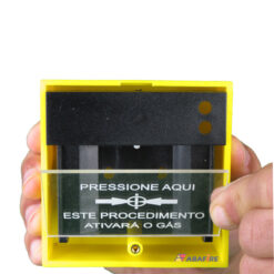 Acionador Manual e Botoeira de Comando Para Emergência e Acionamento de Gás, na cor Amarela com relé NA/NF código AFAM5 - Imagem 08
