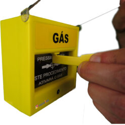 Acionador Manual e Botoeira de Comando Para Emergência e Acionamento de Gás, na cor Amarela com relé NA/NF código AFAM5 - Imagem 10
