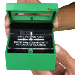 Acionador Manual e Botoeira de Comando Para Controle de Acesso e Emergência na Cor Verde com Relé NA/NF código AFAM3VD - Imagem 07