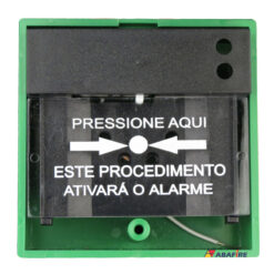Acionador Manual e Botoeira de Comando Para Controle de Acesso e Emergência na Cor Verde com Relé NA/NF código AFAM3VD - Imagem 08