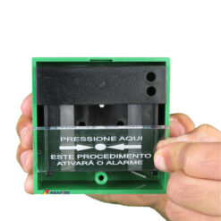 Acionador Manual e Botoeira de Comando Para Controle de Acesso e Emergência na Cor Verde com Relé NA/NF código AFAM3VD - Imagem 09