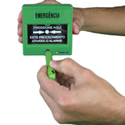 Acionador Manual e Botoeira de Comando Para Controle de Acesso e Emergência na Cor Verde com Relé NA/NF código AFAM3VD - Imagem 14