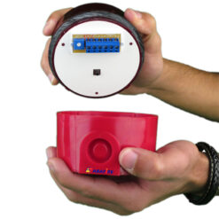 Sirene Audiovisual / Alarme Sonoro e Visual Tipo Multitom com 12 Toques Diferentes e Tensão de 12/24 Volts codigo AFSVFMT - Imagem 02