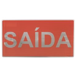 Bloco Autônomo de Iluminação de Emergência e Balizamento Escrito Saída, com Duas Lâmpadas de 9 Watts, código AFMAC5122B