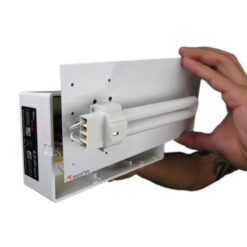 Bloco Autônomo de Iluminação de Emergência com Uma Lâmpada Fluorescente PL de 09 Watts, código AFMAC512