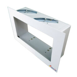 Luz de Emergência Autônoma de Embutir em Drywall e Gesso - Com Duas Lâmpadas Fluorescentes de 9W Código AFMAC5122E