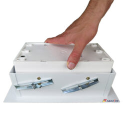 Luz de Emergência Autônoma de Embutir em Drywall e Gesso - Com Duas Lâmpadas Fluorescentes de 9W Código AFMAC5122E