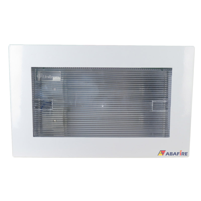 Luz de Emergência Autônoma de Embutir em Drywall e Gesso - Com Duas Lâmpadas Fluorescentes de 9W Código AFMAC5122E