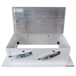 Luz de Emergência Autônoma de Embutir em Drywall e Gesso - Com Uma Lâmpada Fluorescente de 9W Código AFMAC512E