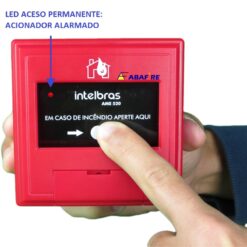 Botoeira e Acionador Manual de Alarme de Incêndio Endereçável (Addressable Manual Call Point) Tipo Resetável. Código AME520. Imagem 18