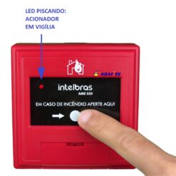 Botoeira e Acionador Manual de Alarme de Incêndio Endereçável (Addressable Manual Call Point) Tipo Resetável. Código AME520. Imagem 19