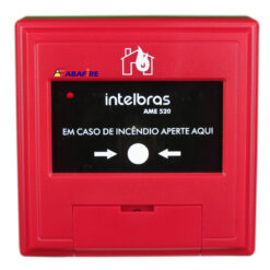 Botoeira e Acionador Manual de Alarme de Incêndio Endereçável (Addressable Manual Call Point) Tipo Resetável. Código AME520. Imagem 01