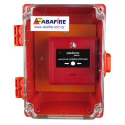 Botoeira e Acionador Manual de Alarme de Incêndio Endereçável Para Áreas Externas, a prova de tempo IP65 (Addressable Manual Call Point for outdoor áreas). Código AME520PT. Imagem 01