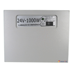 Central de Iluminação de Emergência com Saída em 24 Volts e Capacidade de 1000 Watts, código AFUSE241000