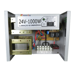 Central de Iluminação de Emergência com Saída em 24 Volts e Capacidade de 1000 Watts, código AFUSE241000
