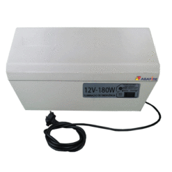 Central de Iluminação de Emergência com Saída em 12 Volts e Capacidade de 180 Watts, código AFB180.