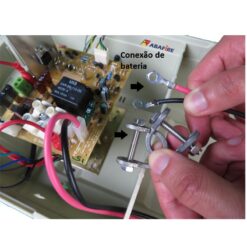 Central de Iluminação de Emergência com Saída em 12 Volts e Capacidade de 240 Watts, código AFB240.