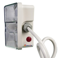 Luminária de Emergência Para Área Externa à Prova de Tempo IP65 com Uma Lâmpada Fluorescente de 8 Watts código AFMAC8IP - Imagem 03