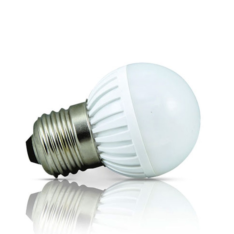 Lâmpada de LED tipo bolinha em 24 Volts e 3 Watts com 360 Lumens, código AFLED24V3W, Para Centrais de Iluminação de Emergência - Imagem 01
