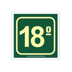 AF18A-placa-sinalizacao-fotoluminescete-rota-fuga-decimo-oitavo-andar