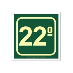 AF22A-placa-sinalizacao-fotoluminescete-rota-fuga-vigesimo-segundo-andar