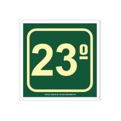 AF23A-placa-sinalizacao-fotoluminescete-rota-fuga-vigesimo-terceiro-andar