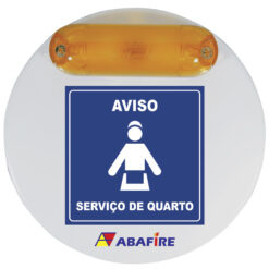 Campainha Sonora e Luminosa (Audiovisual) Sem Fio (Wireless) Para Quartos de Deficientes Auditivos e Visuais (PNE e PCD) - Código AFCSLW