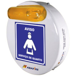 Campainha Sonora e Luminosa (Audiovisual) Sem Fio (Wireless) Para Quartos de Deficientes Auditivos e Visuais (PNE e PCD) - Código AFCSLW