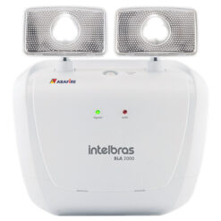 Luminária de Emergência (Bloco Autônomo) Para Área Externa à Prova de Água (IP65) com Dois Faróis de LED e 2000 Lumens, código AF2000LMPT